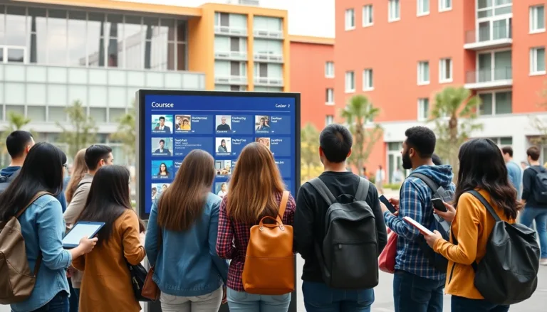 student portal for course selection-title